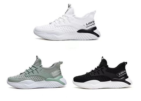 

2023 new flying woven men's sports shoes casual shoes fashion trend joker wear-resistant breathable men's shoes, Black