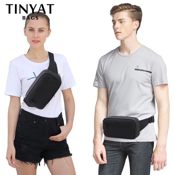 

waist bags tinyat mens bag pack phone purse money travel large women belt pouch waterproof shoulder black fanny bum 230711