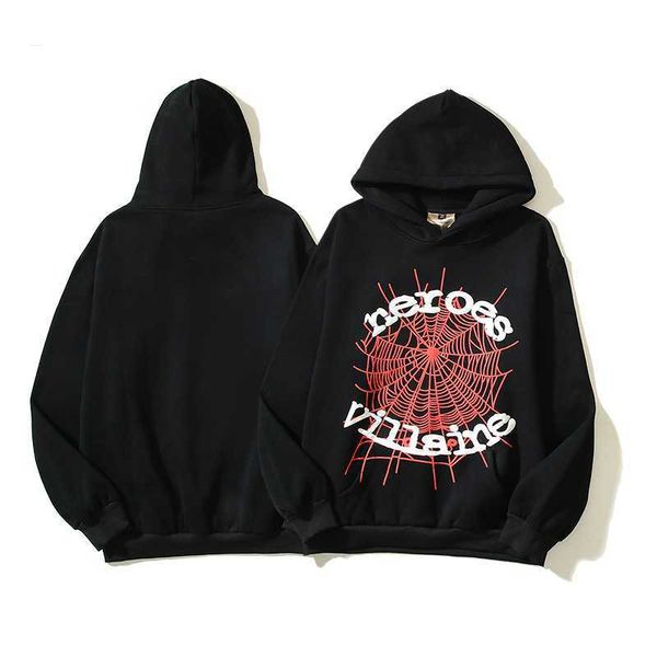 

sweatshirts rocky star hoodie sp5der 5555555 spider web, Black