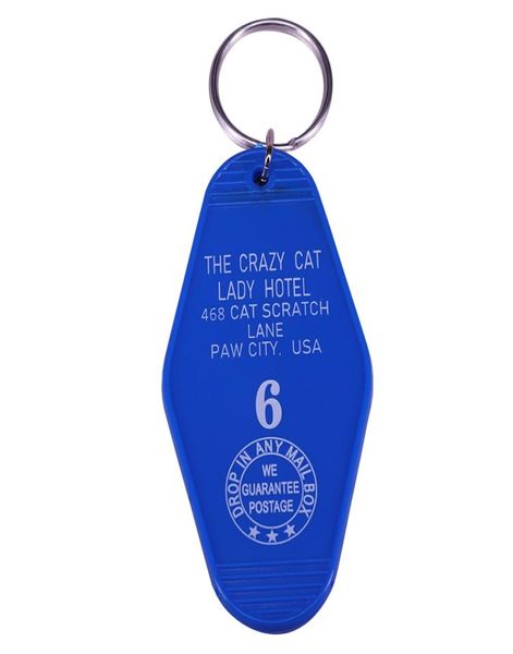 

the crazy cat lady el keychain felines must have key tag collection9957455, Gray