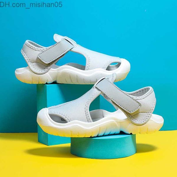 

sandals 2022 boys and girls' sandals summer beach shoes lightweight closed toes outdoor children's and baby shoes breathable outdo, Black;red