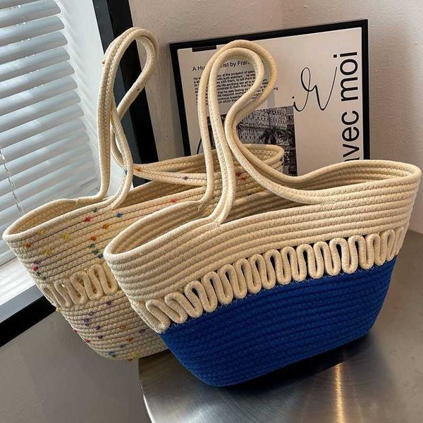 

guangzhou women's bag summer small grass woven bag women's new beach bag large capacity tote one shoulder basket bag