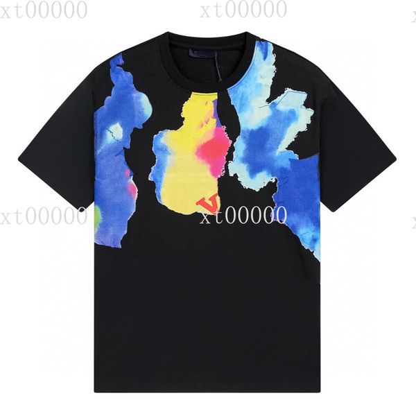 

23ss designer letter printed t shirts tee sweatshirt fashion high street short sleeves summer casual t-shirt breathable men women crew neck, Black;brown