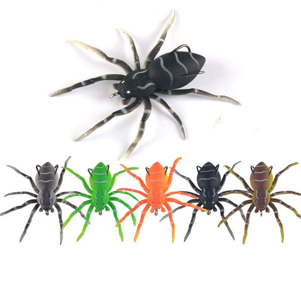 

spider ater simulation bait soft plastic 8cm 7g life vivid fishing lure baits 5 colors available4708506