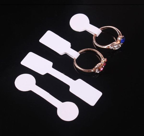 

100pcsbag blank tags necklace ring jewelry labels paper stickers retail store2031214