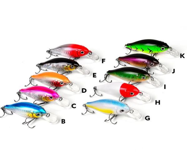 

10 color mixed 75cm 13g crank hard baits lures fishing hooks 6 treble hook fishhooks pesca tackle accessories b1481116996