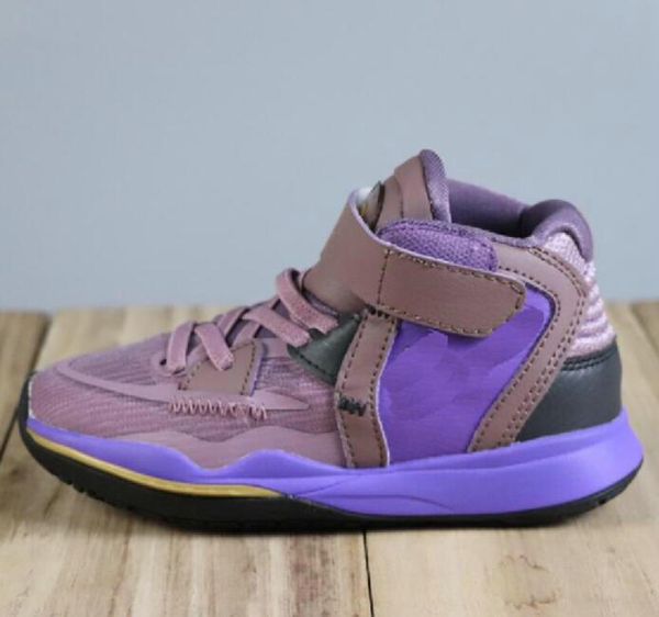 

kyrie 8 viii kids youth children boys basketball shoes one world people chip copa grind kyries 8s irving sponge sandy creator rayguns traine, Black