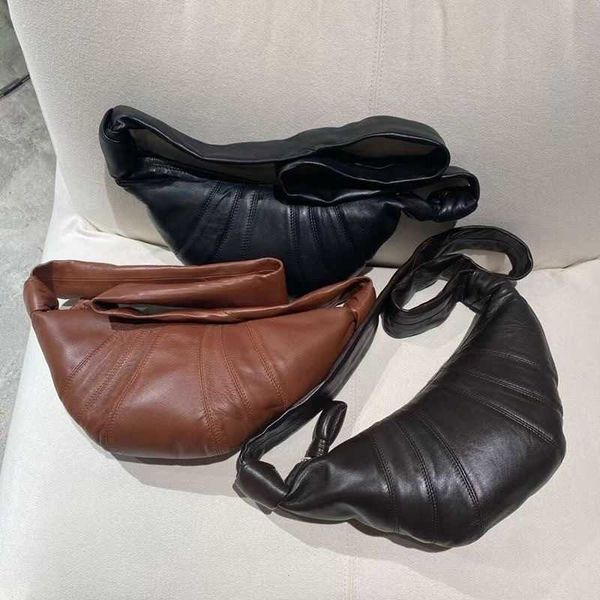 

ox horn lemaire bag cow horn bun sheepskin small style ode bun fashion genuine leather underarm dumpling bun oblique cross chest waist bag