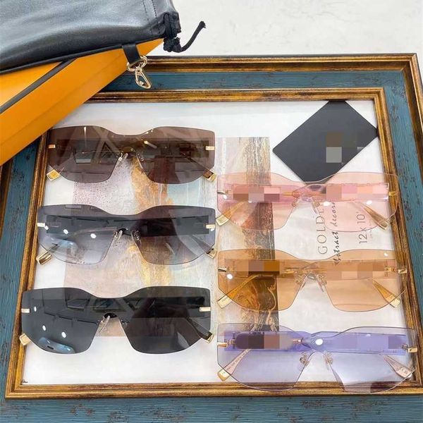 

2023 new product f family style sunglasses ins internet celebrity same fe40066u one-piece fashion sunglasses trend, White;black