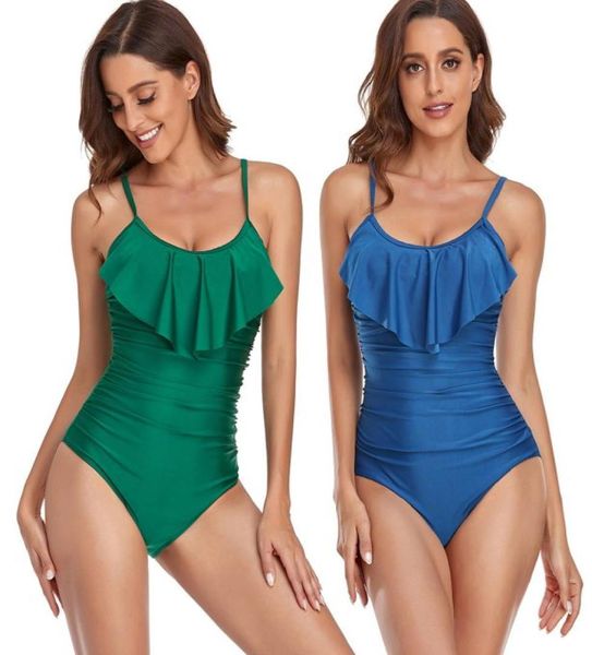 

ladies one piece swimsuit ruched ruffle swimsuit skirt t4uu85021592264997, White;black