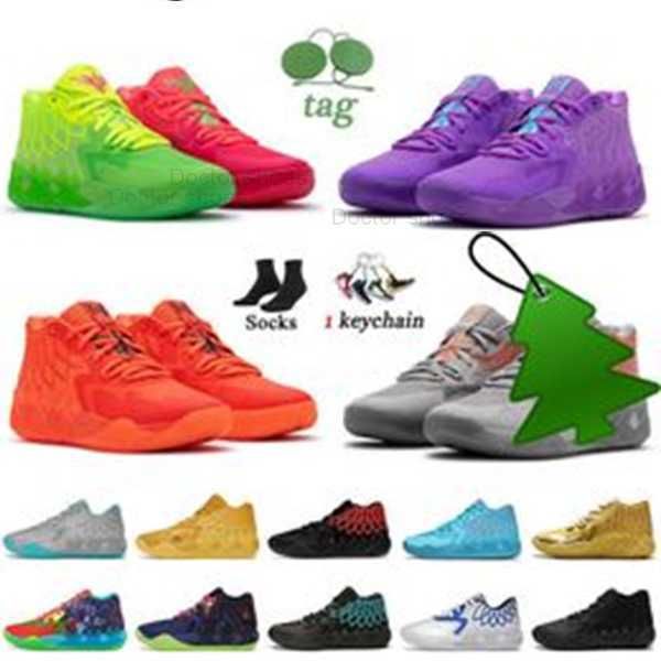 

wirh box lemelo ball mb.01 basketball shoes rock ridge red blast queen city buzz rick and morty trainers