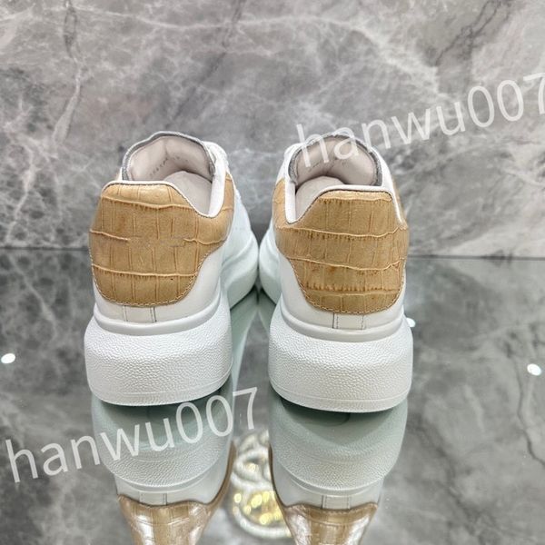 

2023 new sneakers designer casual shoes men shoe white calfskin flat classic fashion breathable trainer sneaker size 35-46 xsd230414, Black