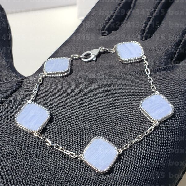 

luxury classic 4/4 leaf clover bracelet bracelet silver plated onyx shell mother of pearl,ladies & girls wedding mother's day jewelry w, Golden;silver