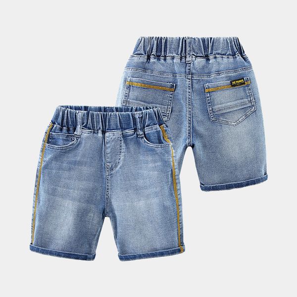 

shorts 2023 summer fashion 3 4 6 8 10 12 years teenagers jeans 5 s calf length pants letter denim for kids baby boys 230711, Black