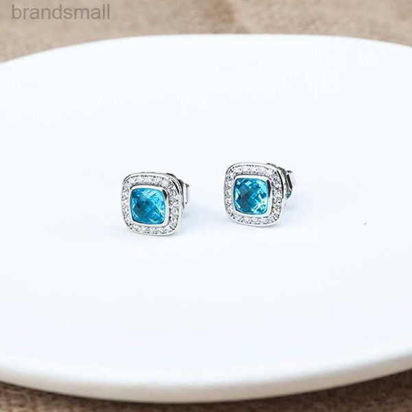 

womens studs earring blue z zircon designer earings jewelry fashion luxury women wedding stud, Golden;silver