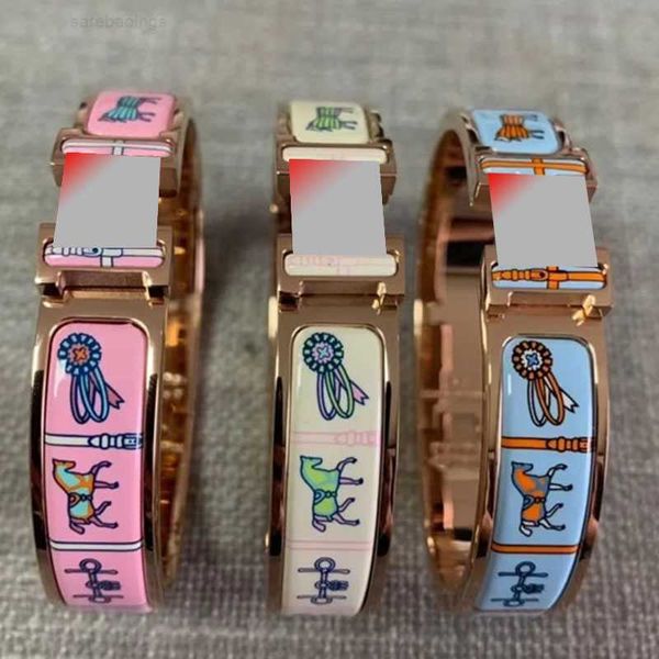 

bracelet luxury brand her max copper enamel bangle lady silver bangles designer jewelry womens charm bracelet fashion mens gold bracelets lu, Black