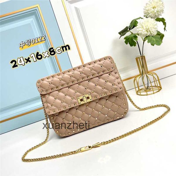 

classic ladies rivet bags designer bag beach crossbody handbags style sheepskin luxury women valentins small casual buckle handbag aax3