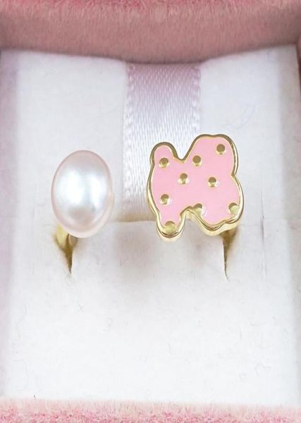 

charms jewelry making boho style 925 sterling silver bear 14k gold pearl rings for women men girl finger sets bridal wedding b2699216