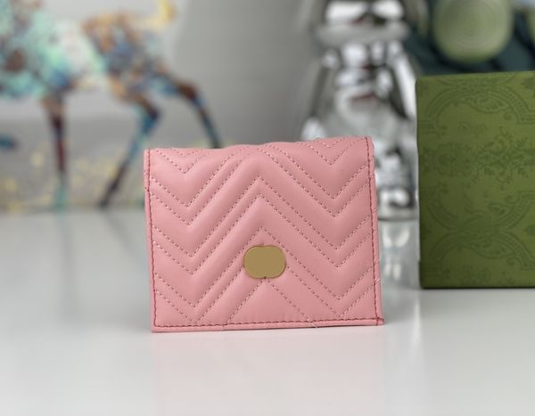 

luxury designer wallets women marmont coin purses fashion ophidia card holder g466c high-quality golden metal letter zig zag clutch ladies j, Red;black