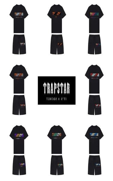 

22ss new 9 colors mens t shirt and short london street fashion brand suit casual sport shirts neck collar without label6641384, White;black