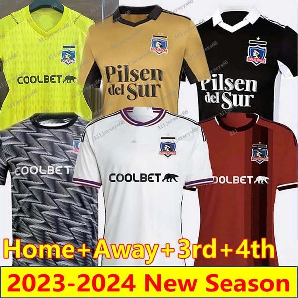 

2024 2023 colo-colo soccer jerseys 3rd 4th pavez solari falcon football shirt 23 24 colo goalkeeper morales bolados gil maillots, Black;yellow