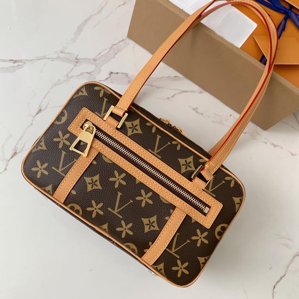 

outdoors cite m46321 fashion tote handbag flower classic luxurys designer clutch bags womens genuine leather baguette bags men cross body sh
