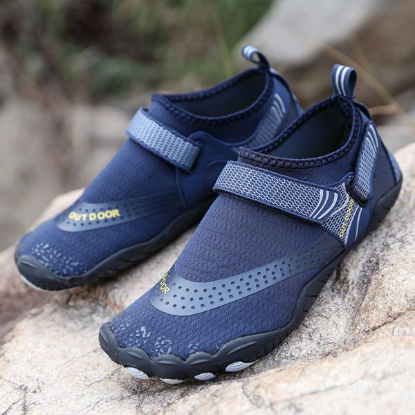 

water shoes quick-dry men wading shoes women water shoes breathable aqua upstream antiskid outdoor sports wearproof beach sneakers 230710, Black