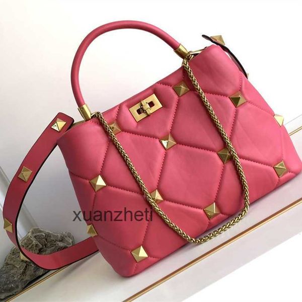 

leather designer bag women handbags beach bags luxury classic fashion ladies valentins rivet crossbody large capacity bucket handbag y7nx