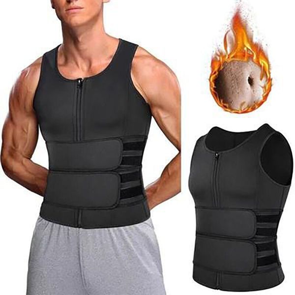 

men's body shapers men body shaper waist sauna sweat vest compression undershirt shapewear fat tank trainer vest slimming shirt 230710, Black;brown