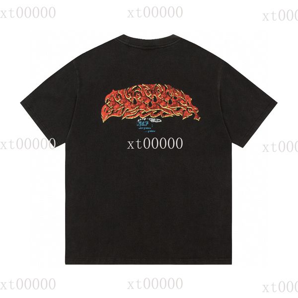 

23ss designer letter printed t shirts tee sweatshirt fashion high street short sleeves summer casual t-shirt breathable men women crew neck, Black;brown