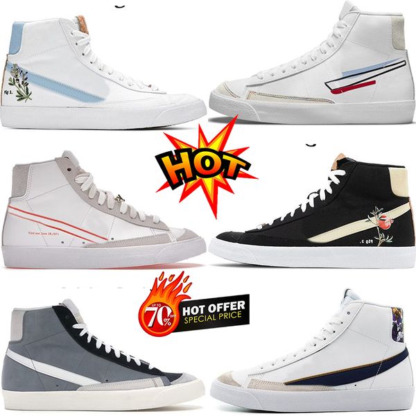 

blazer mid 77 vintage casual shoes white black men fashion blazers jumbo low women sneakers bright crimson pink oxford designer outdoor spor