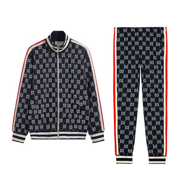 

new men's tracksuits set designer sportswear hoodies sports suit jackets jogger suits zipper for embroidery autumn winter fashion thick, Gray