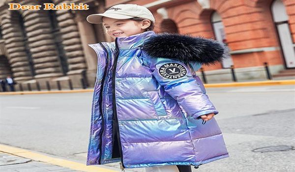 

30 degrees 2020 children girls clothes warm winter down jackets coat boys clothing kids hooded thicken long waterproof parka lj205874143, Blue;gray