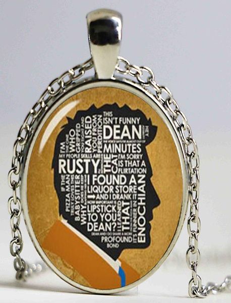 

crowley necklace supernatural necklace supernatural pendant supernatural jewelry po glass pendant maxi necklace3217896, Silver