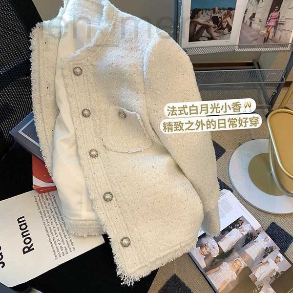 

women's fur & faux designer white little fragrant coat, ladies' temperament, senior sense, 2022 new french fashion, small man, ver, Black