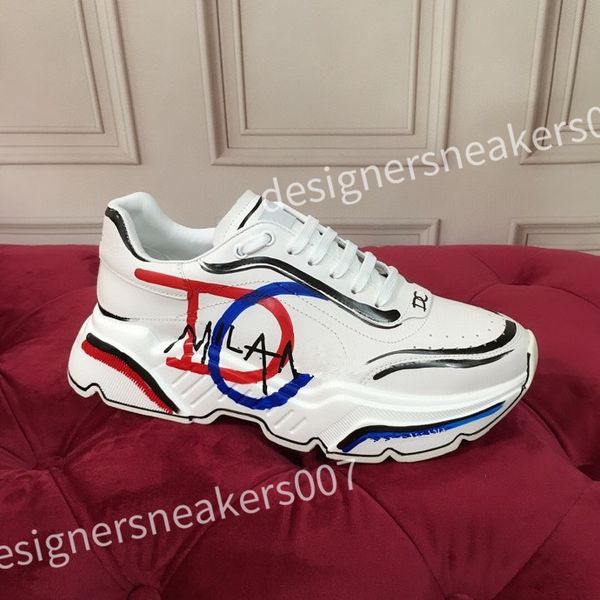 

luxury designer sneakers plate-forme shoes pop color matching running shoes thick sole trend light fashion cool casual lace-up dad shoe hc21, Black