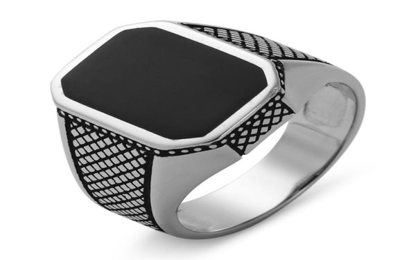 

shunxunze black resin 925 sterling silver fashion finger engagement wedding vintage rings for men vintage punk s3819 size 7 8 9 13891991