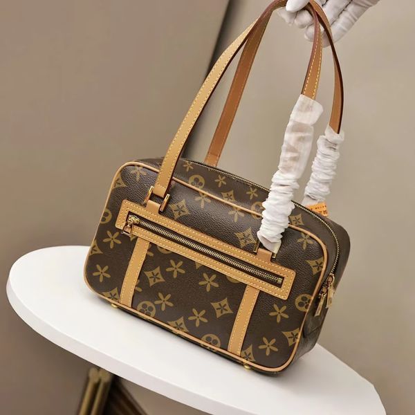 

m46321 cite handbags cross body totes bags womens mans luxury zipper purse pochette travel camera bag womans genuine leather brown flower cl