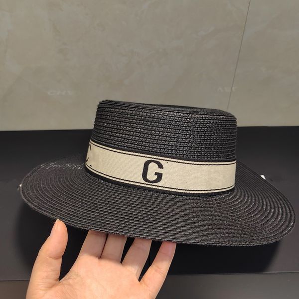 

new designer hat summer beach straw hat fashion bucket hat men's and women's outdoor sunshade versatile round bucket hat, Blue;gray