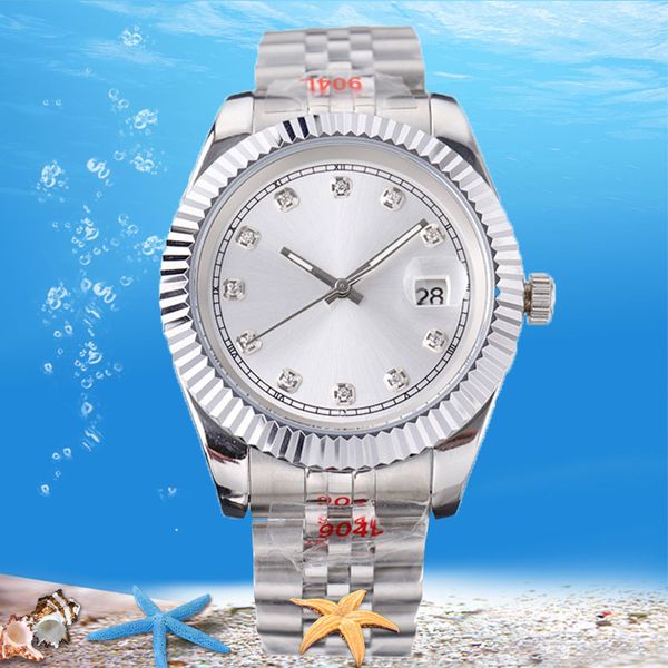 

womens and mens watch luminous waterproof fashion watch men's watches automatic mechanical luxury watch wristband sport wristwatch men, Slivery;brown
