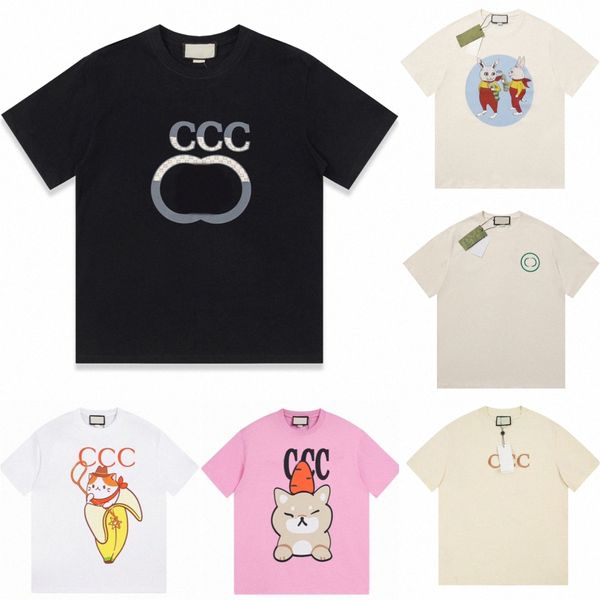 

men's t-shirts letter print t shirts for men women rs tshirt luxury clothes fashion casual classic short sleeve cotton couple t-shirts, White;black