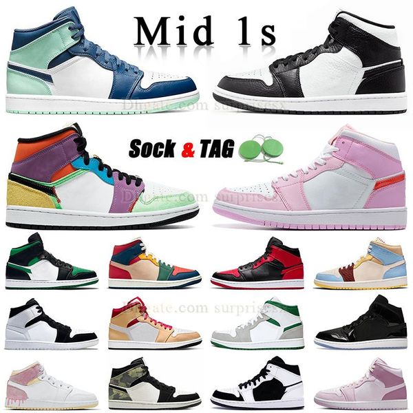 

dhgate jumpman 1 mid valentine's day 2023 blue mint split black and white banned wholesale mens womens snekaers 1s space jam diamond ta