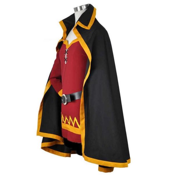 

halloween konosuba megumin cloak dress uniform full set outfit god039s blessing on this wonderful world anime cosplay wig y09136453336, Black