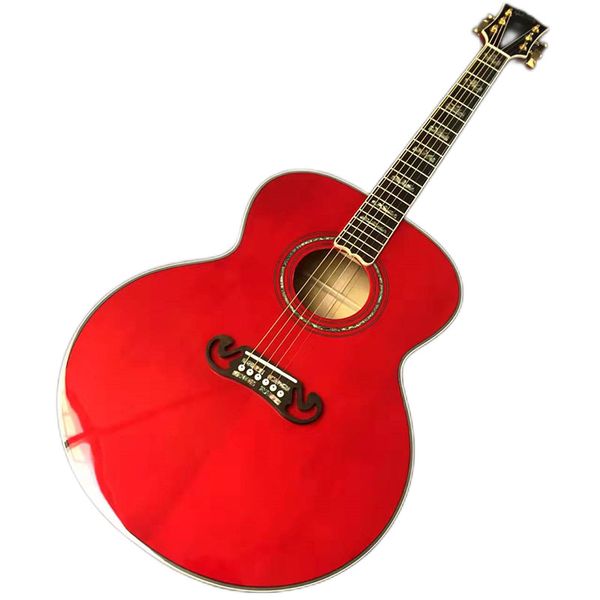 

2023 43" jumbo series sunset red j200 acoustic guitar