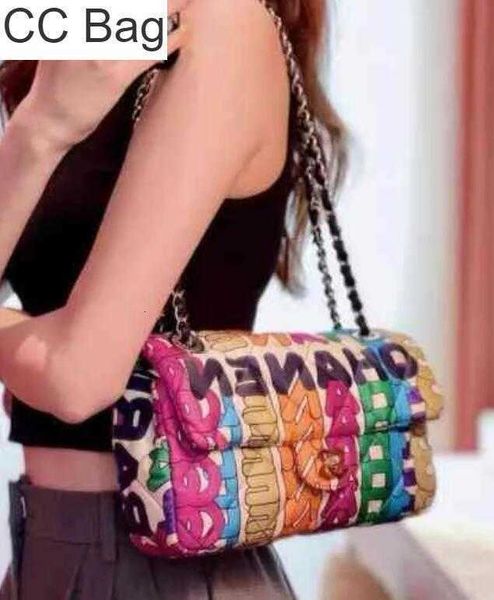 

cc bag shopping bags early fall winter tweed classic double flap luxury designer famous brand large capacity fashion chain totes crossbody s