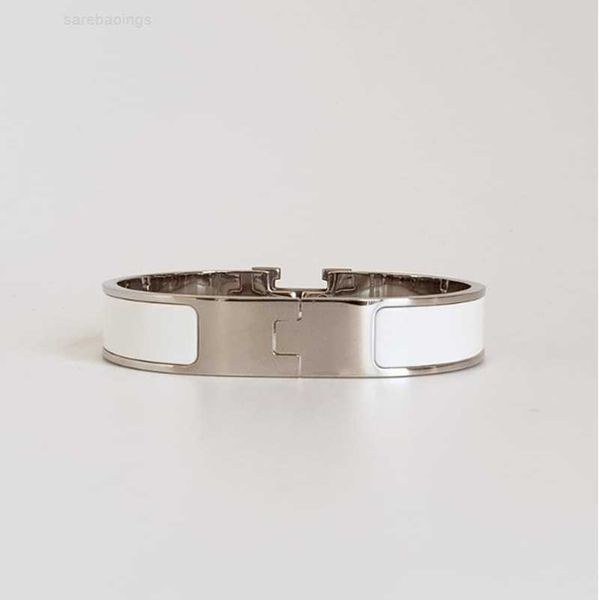 

luxury brand designer bracelet her max bangle design couple letter buckle enamel bracelets rose gold women's mosaic diamond love color, Black