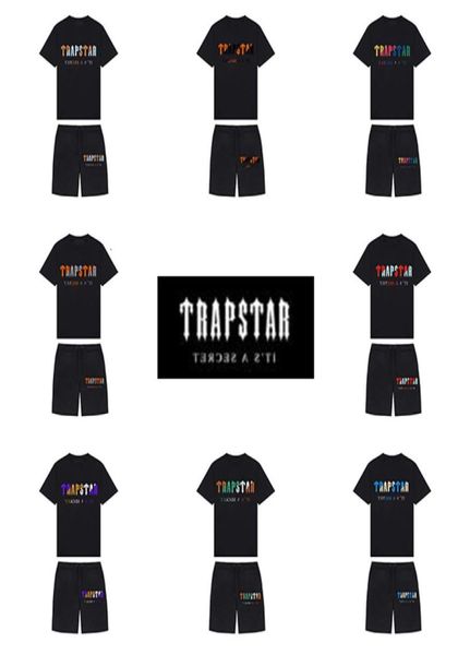 

22ss new 9 colors mens t shirt and short london street fashion brand suit casual sport shirts neck collar without label3287598, White;black