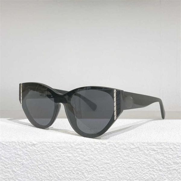 

xiao xiang family sunglasses xiaoxiangjia ch6054 star net red same oval sunglasses cat's eye small female 1upu9, White;black