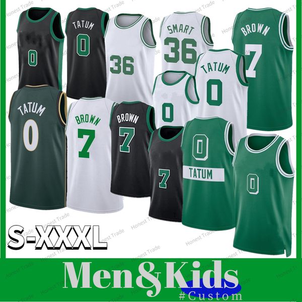 

men kids tatum basketball jersey custom 3xl jaylen brown jayson tatum williams horford williams iii porzingis walsh mens youth jerseys stitc, Black;red