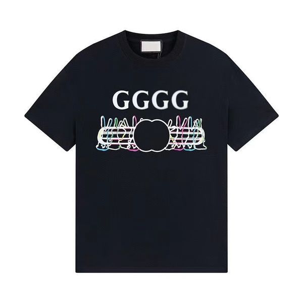

s-5xl designer t shirts mens t shirts men shirts designer tees casual pure cotton round neck short sleeved letter printing trendy couple clo, White;black